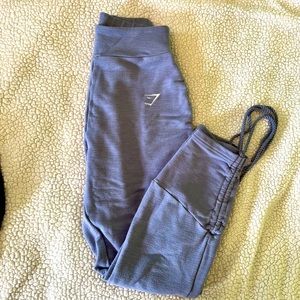 GYMSHARK XS Light Blue Womens Joggers w/ ties NWOT